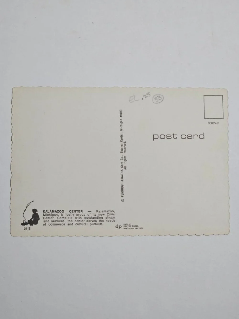 Kalamazoo Center Michigan Civic Center Postcard